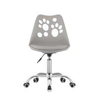 BÜRODREHSTUHL Grau, Höhenverstellbar, Rollen, Ohne Armlehnen, Ergonomisch Für Home Office Und Schlafzimmer - Grau, Textil (51/94/58cm) - Best For Home