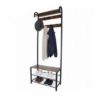 GARDEROBE - Multicolor, Holzwerkstoff/Metall (69/182/30cm) - Relaxdays