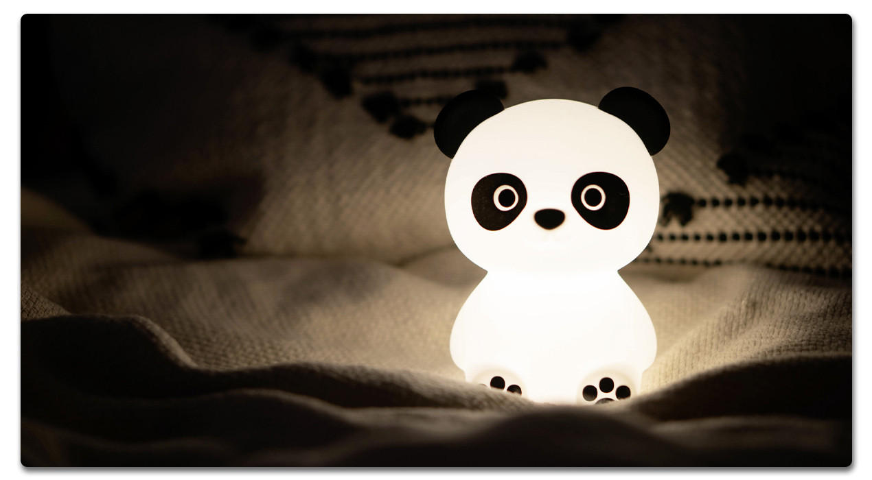 Kindernachtleuchte als Panda