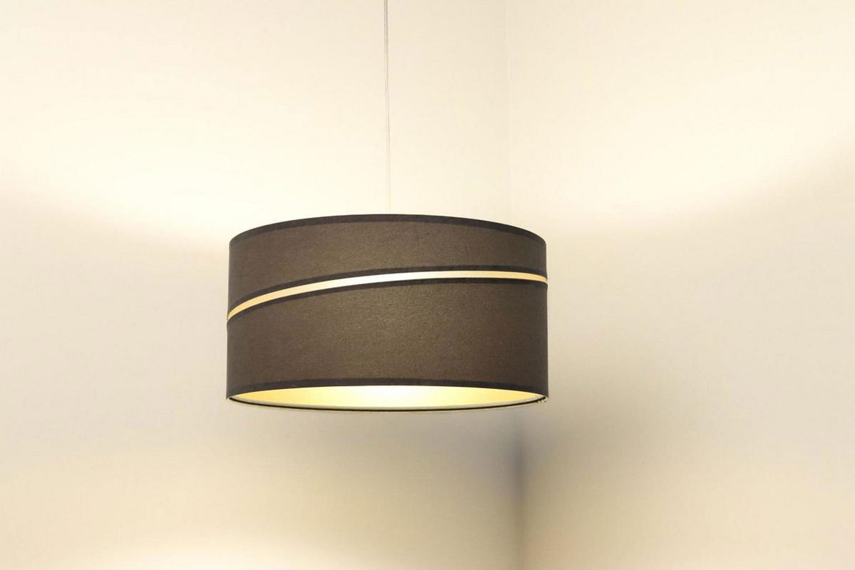 HÄNGELEUCHTE Grau 40/20 cm - Goldfarben/Grau, Kunststoff (40/0.4/20cm) - ONZENO