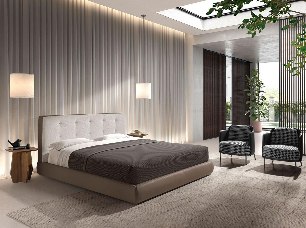 SESSEL Sessel aus schwarzem und weißem Stoff und schwarzem Kunstleder 68/70/73 cm - Schwarz, Textil (68/73/70cm) - ANGEL CERDA