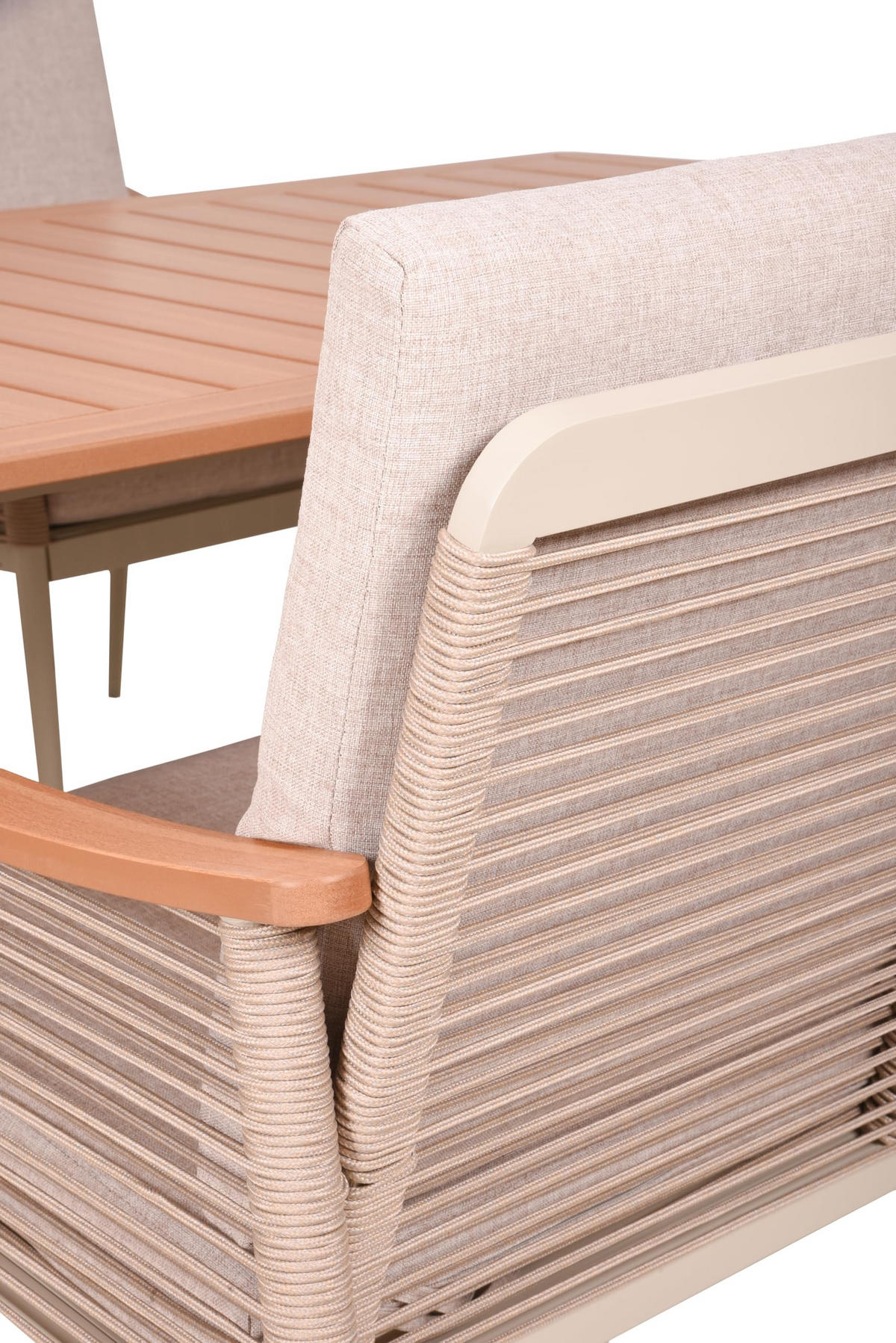 GARTEN-SITZGRUPPE Livia Gartenmöbel-Set - Braun, Kunststoff - DELUKE