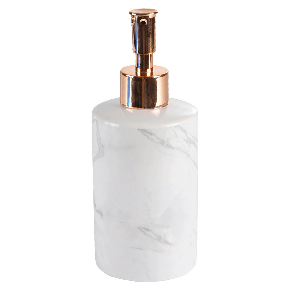 SEIFENSPENDER Keramik mit Marmor-Druck Marbre 18,5/7/7 cm - Weiß, Keramik (7/7/18.5cm) - Douceur d´intérieur