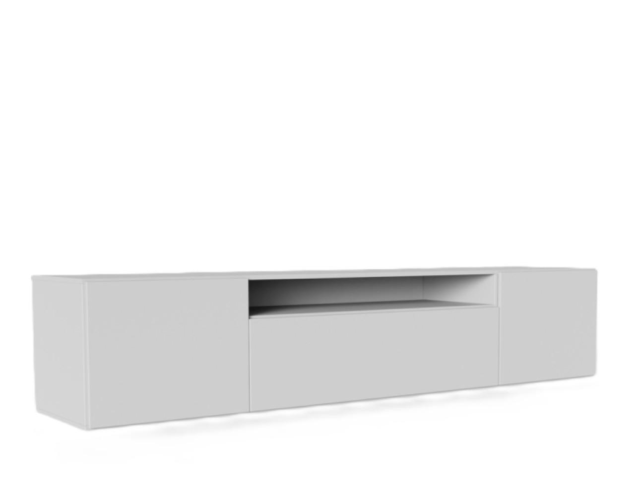 TV-LOWBOARD Weiß LION Hängend 200 cm - Weiß, Holzwerkstoff (200/40/41cm) - Sepro Meble