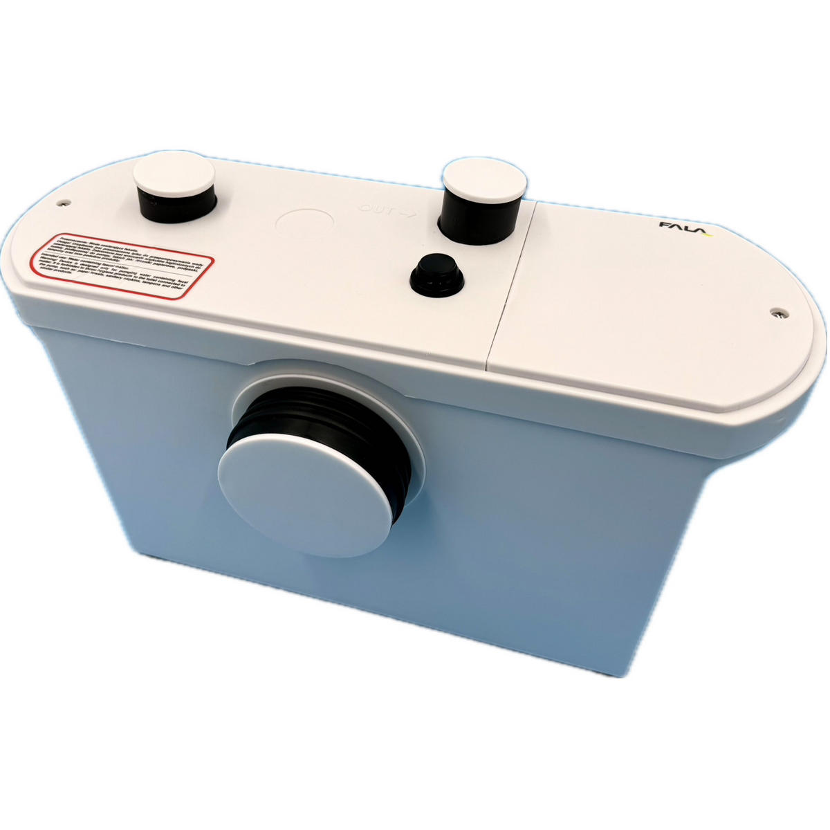 WC HEBEANLAGE Fäkalienpumpe Dusche Waschbecken mit Zerkleinerer 600W - Weiß, Kunststoff (31/20/51cm) - TRIZERATOP