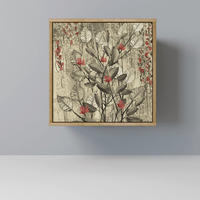 SIDEBOARD HERBAL GRACE, Eichefarben, 57,5x42x57,5 cm, Ohne Füße - Eichefarben/Multicolor, Holzwerkstoff (57.5/57.5/42cm) - SpaceRebels