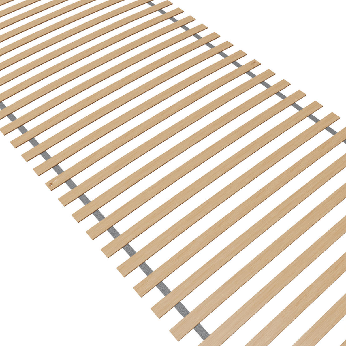 ROLLROST Premium 120x200, Lattenrost aus Birke mit 28 Latten, fertig montiert und gerollt, Traglast 130Kg - Buchefarben, Holz (120/200cm) - Sleepneo