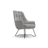SESSEL SEDUTA, Modern Polstersessel Loungesessel, Velours-Stoff Grau - Grau, Holz/Metall (72.5/101.5/83cm) - MASSENO