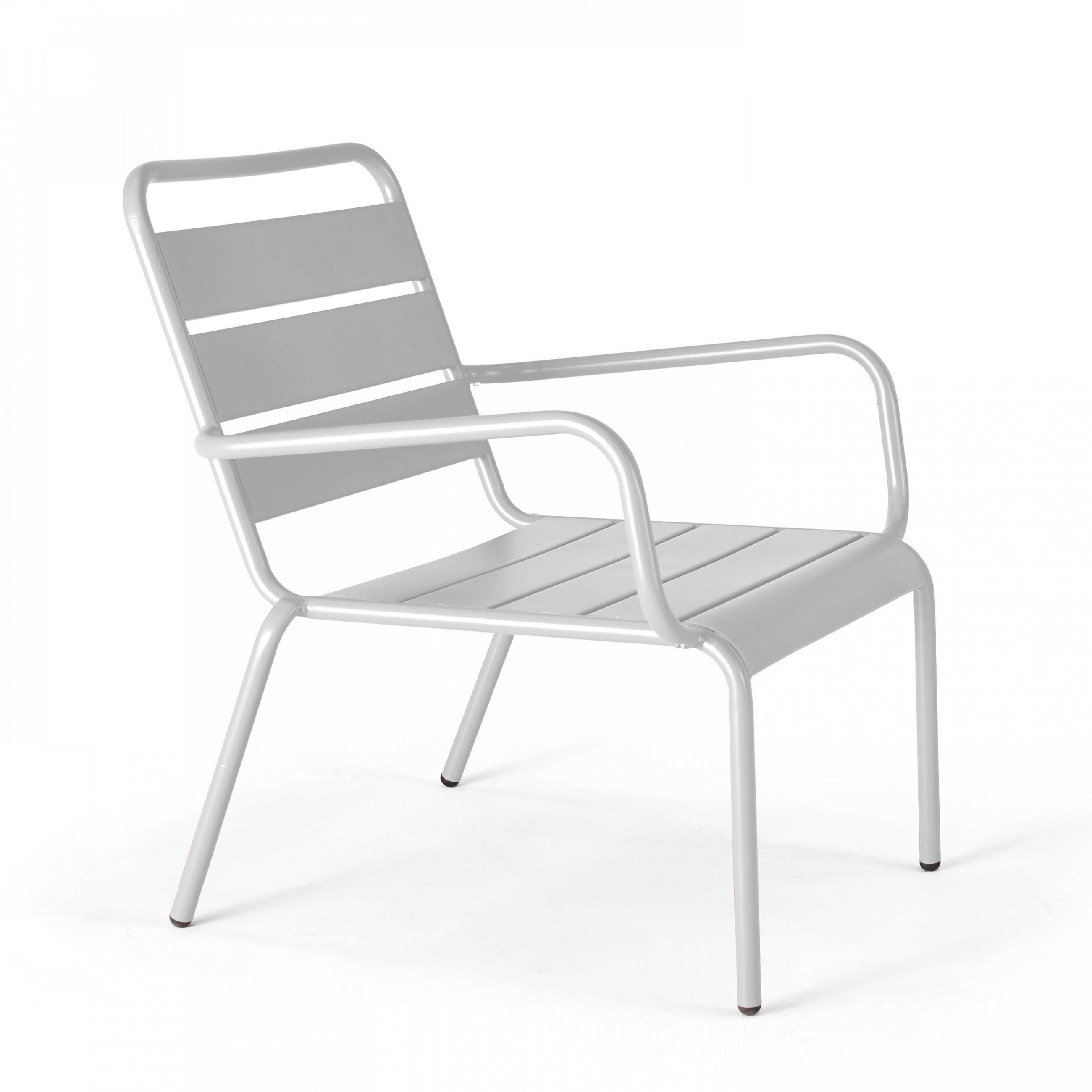 RELAXSESSEL, Weiß - Weiß, Metall (65/76/70cm) - Oviala