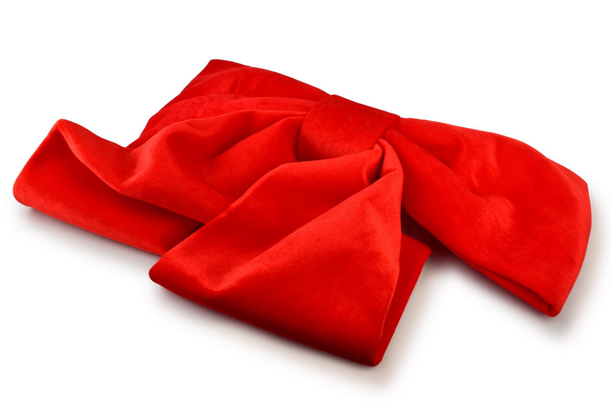 DEKOSCHLEIFE Santa Lila Rot 100/120cm Samt - Grün, Textil (101/60/101cm) - Mondex