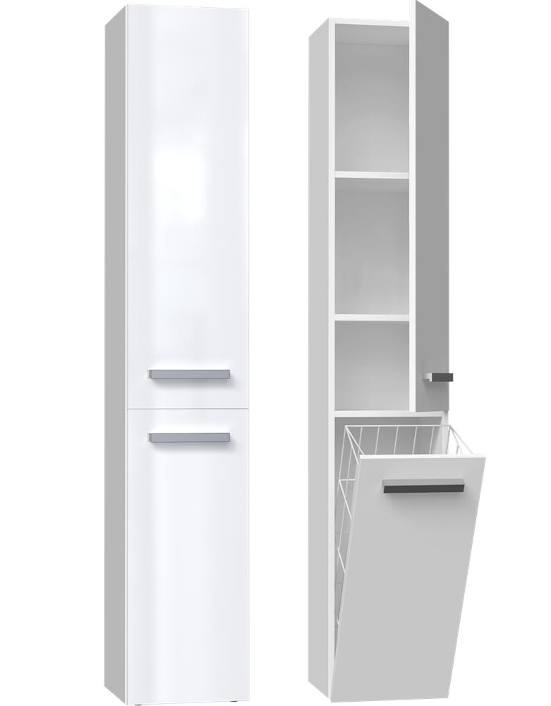 BADRUMSSK&Aring;P Vit, h&ouml;gblank vit 31/174/30 Vit h&ouml;gglans 174/31/30 cm