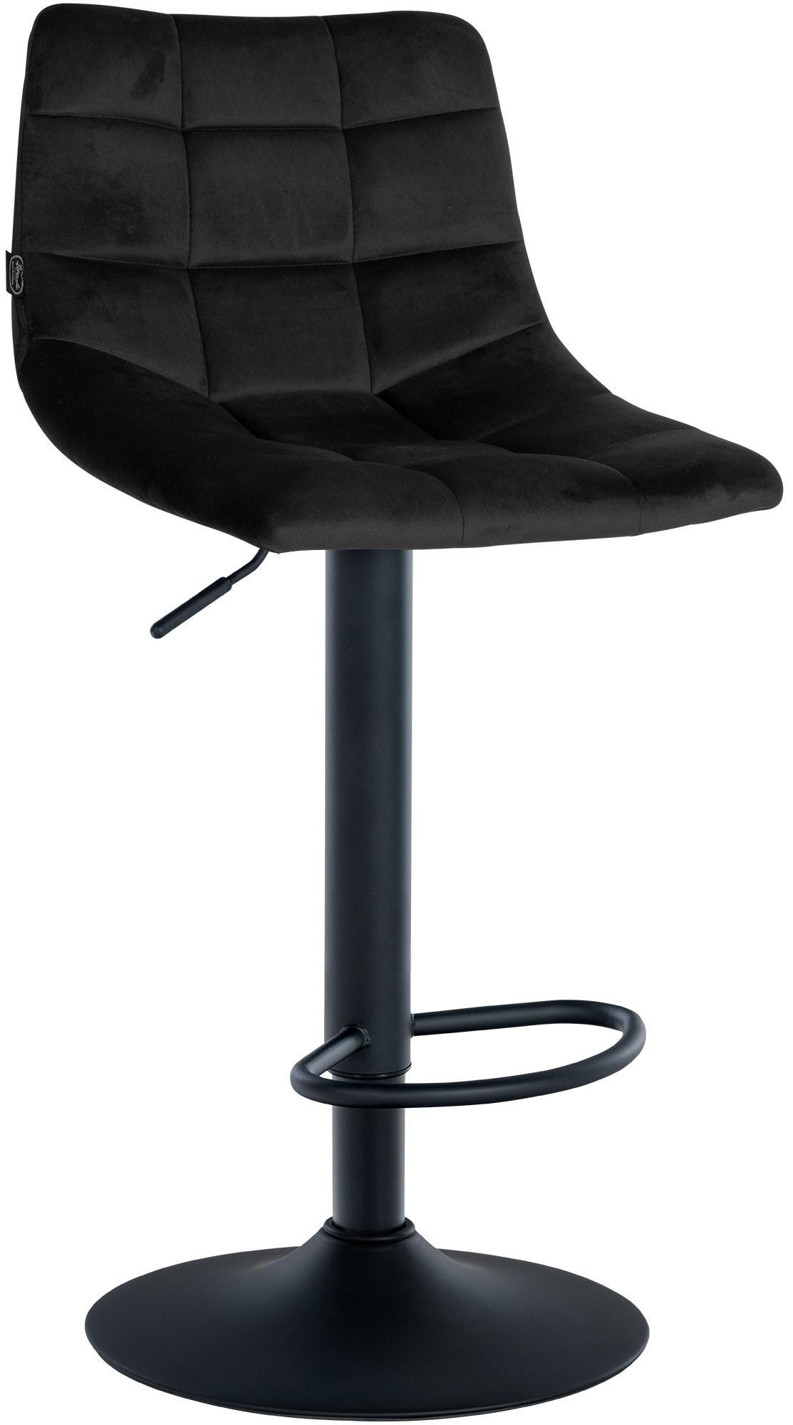 furnicato Barhocker Schwarz 43x87x46.5 cm