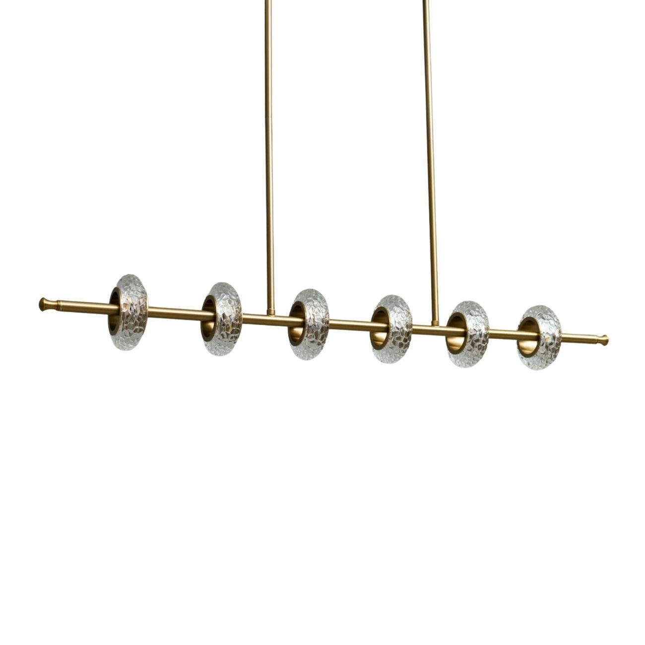 HÄNGELEUCHTE Cassandra, Gold / Messing, 95cm - Goldfarben, Glas (95/10.1/10.1cm) - KOSILUM