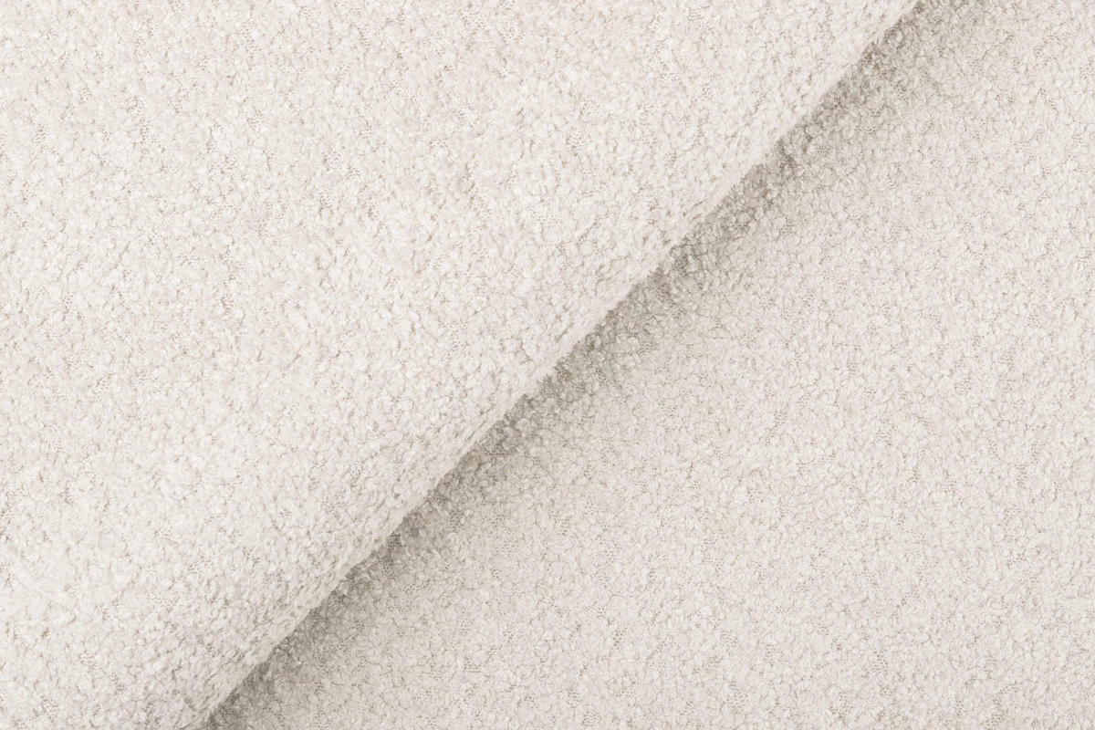 POLSTERBETT Arles 200/200 cm Boucle Stoff - Hellbraun/Weiß, Holz/Textil (200/200cm) - S-Style Möbel