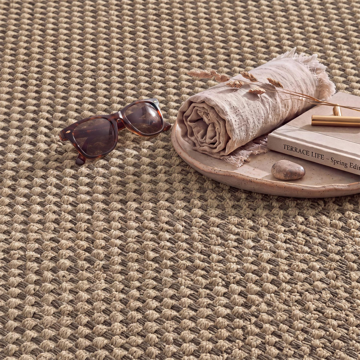 OUTDOORTEPPICH 80/250 cm Waregem 621 - Beige, Kunststoff (80/250cm) - Paco Home