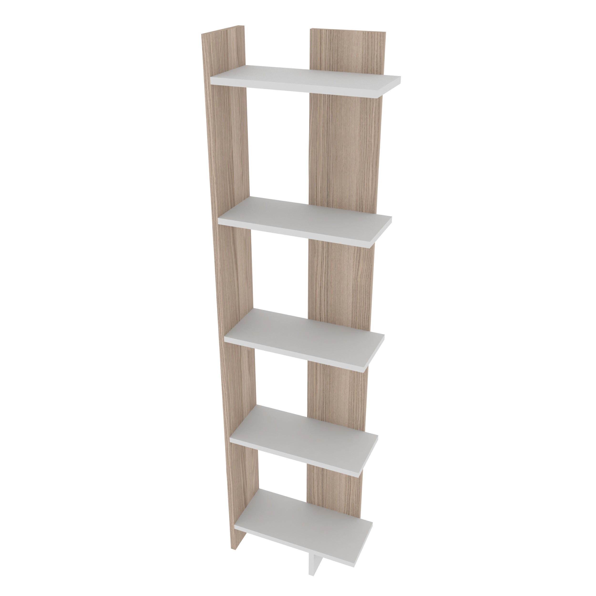 ECKREGAL Alis Weiß Cordoba - Weiß/Grau, Holzwerkstoff (45/180/21.6cm) - Decorotika