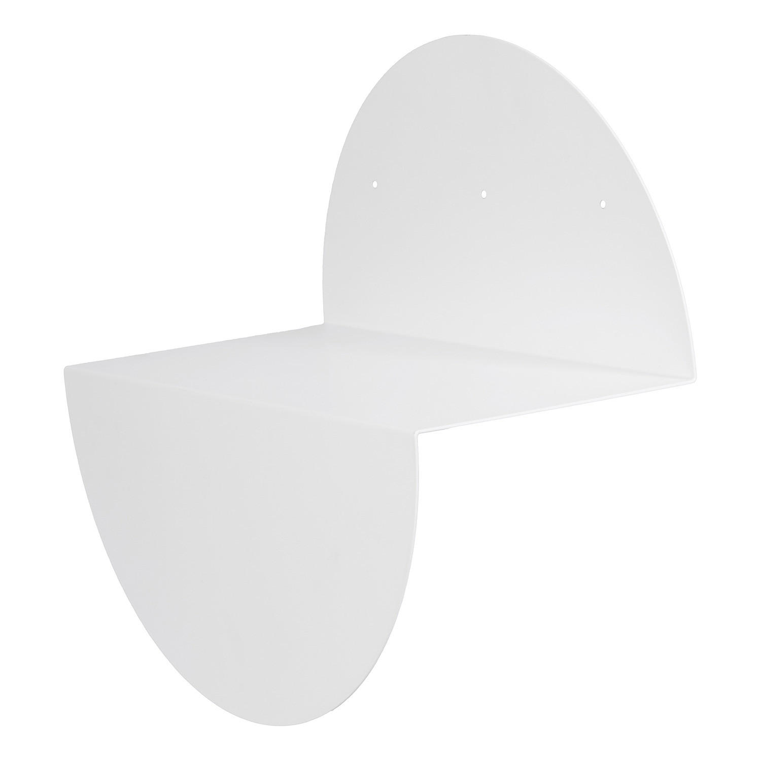 WANDBOARD - Eisen - Weiß, Metall (40/40/20cm) - home24