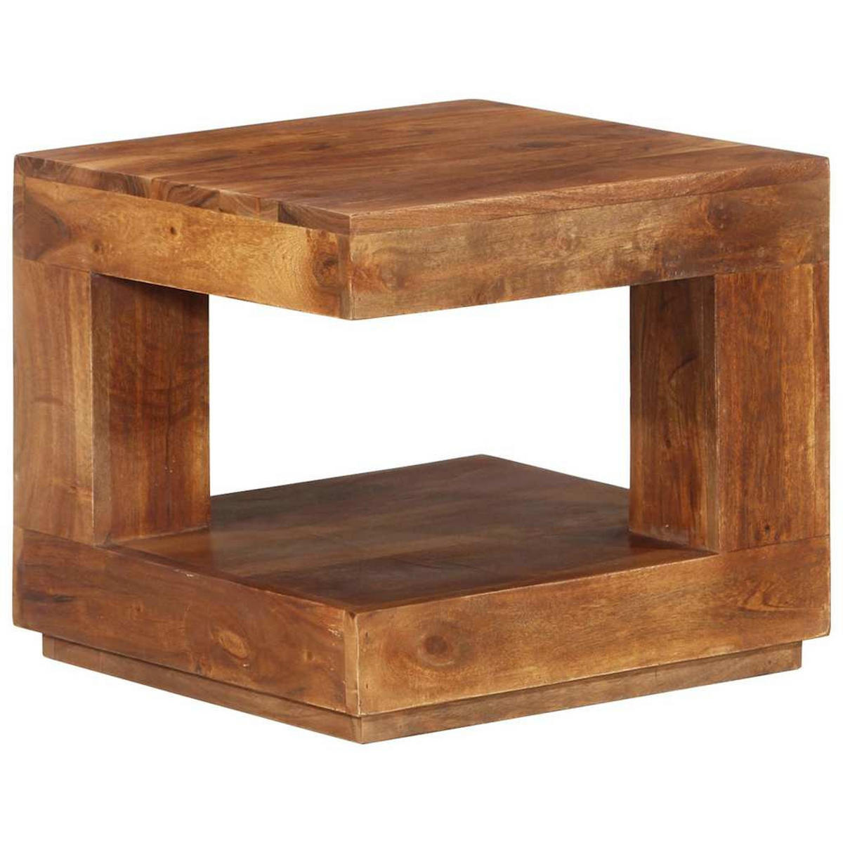 COUCHTISCH 45/45/40 Cm Massivholz Akazie - Braun, Holz (45/45/40cm) - vidaXL