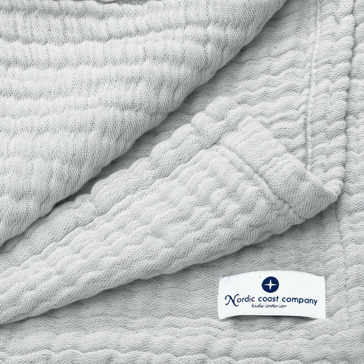 MUSSELINDECKEGRAU - Grau, Textil (80/80cm) - nordic coast company