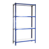 SCHWERLASTREGAL Mid Metal Shark HxBxT 150 x 110 x 30 cm Fachlast 200 kg Blau-Weiß - Blau, Metall (110/150/30cm) - PROREGAL
