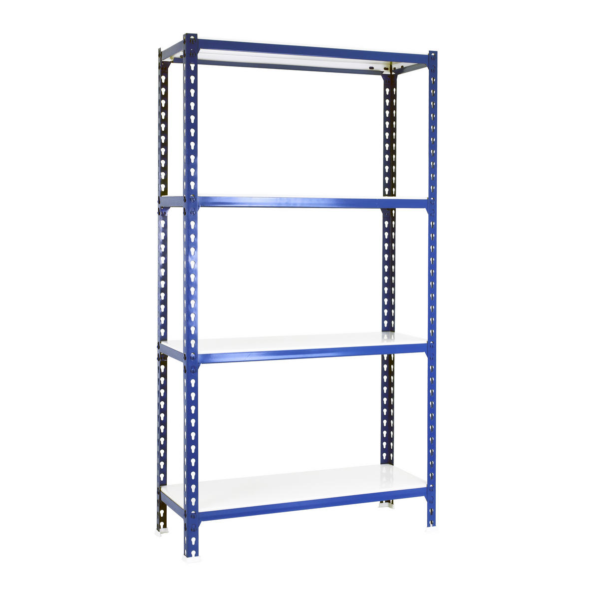 SCHWERLASTREGAL Mid Metal Shark HxBxT 150 x 110 x 30 cm Fachlast 200 kg Blau-Weiß - Blau, Metall (110/150/30cm) - PROREGAL