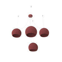 HÄNGELEUCHTE Focus X4 - Rot, Metall (25/25/20cm) - Lumicom