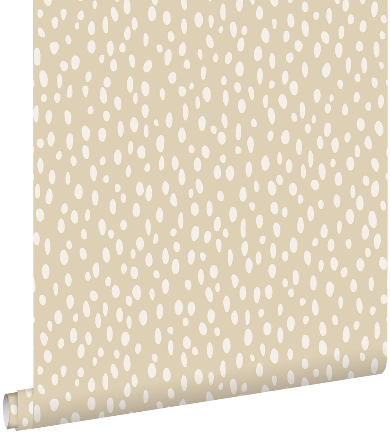TAPETE Punkte 53 cm x 10.05 m - Beige, Papier (53/0.1cm) - ESTAhome