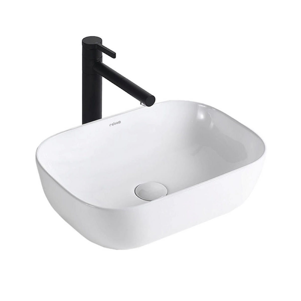 WASCHBECKEN, weiß 46/33/14 cm - Weiß, Keramik (46/14/33cm) - Rebiko