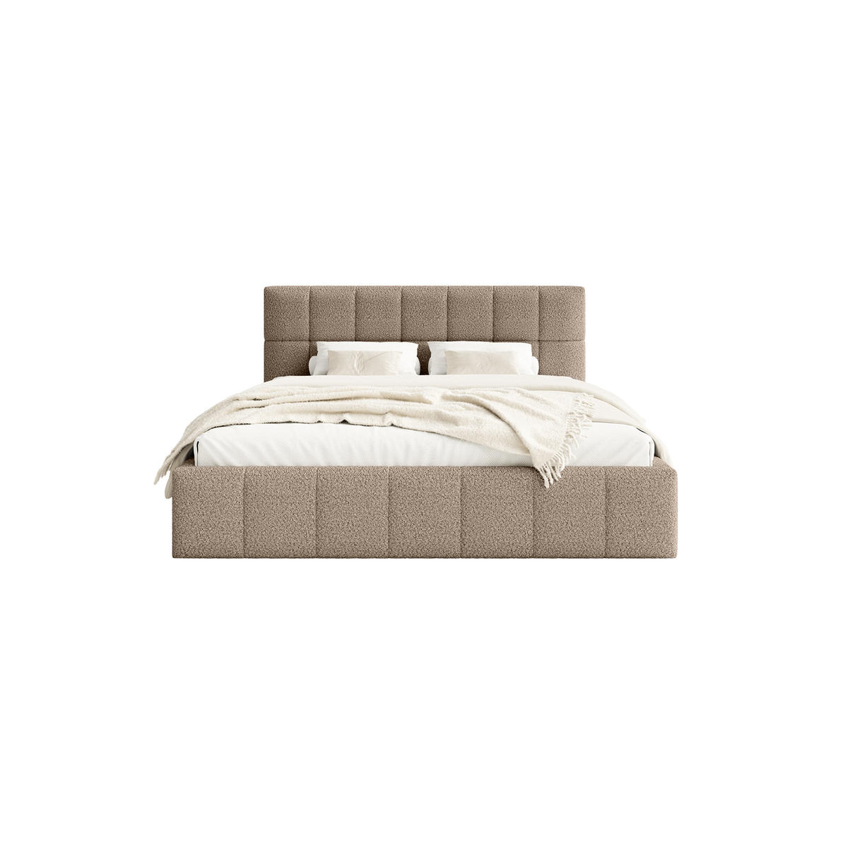 POLSTERBETT Moura 140x200 cm, Beige - Beige, Textil (140/200cm) - Fedve