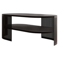COUCHSITCH Fikoli Oval II - Schwarz, Holzwerkstoff/Metall (100/50/40cm) - MIRJAN24