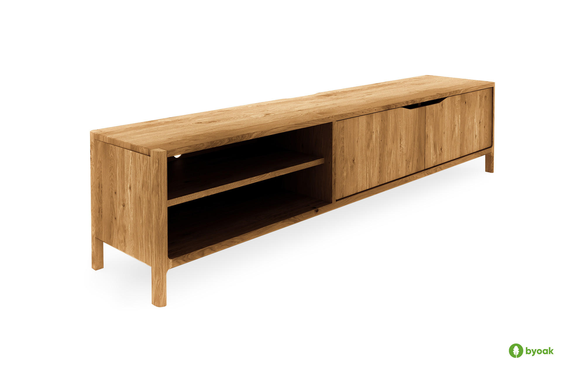 TV-SCHRANK PAUL Wildeiche - Wildeiche, Holz (200/48/50cm) - byoak