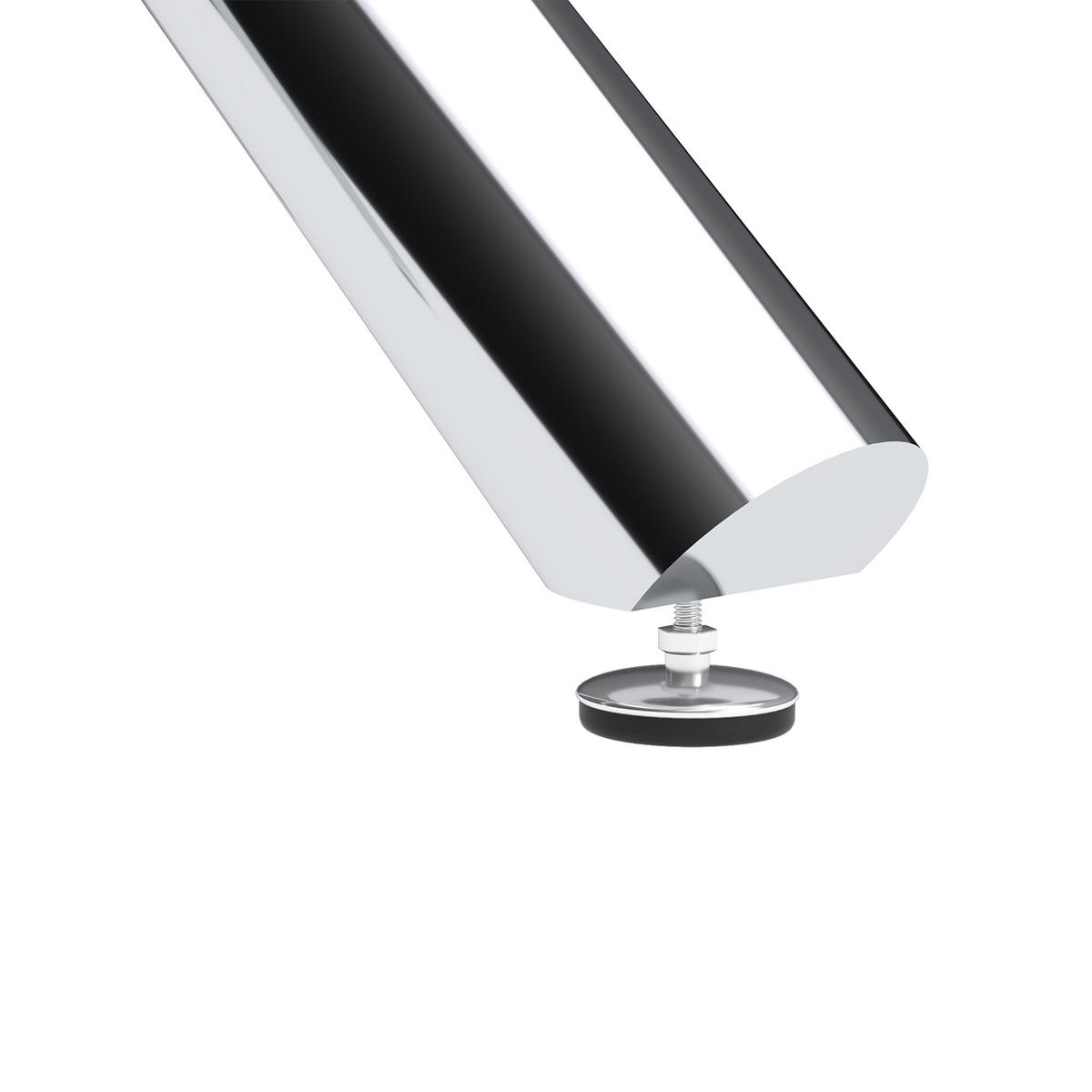 ESSTISCH in Silberfarben Küchentisch mit gehärteter Glasplatte und Metallbeinen, moderner Tisch, B80/T80/H76cm - Silberfarben, Glas/Metall (80/80/76cm) - STILVORA