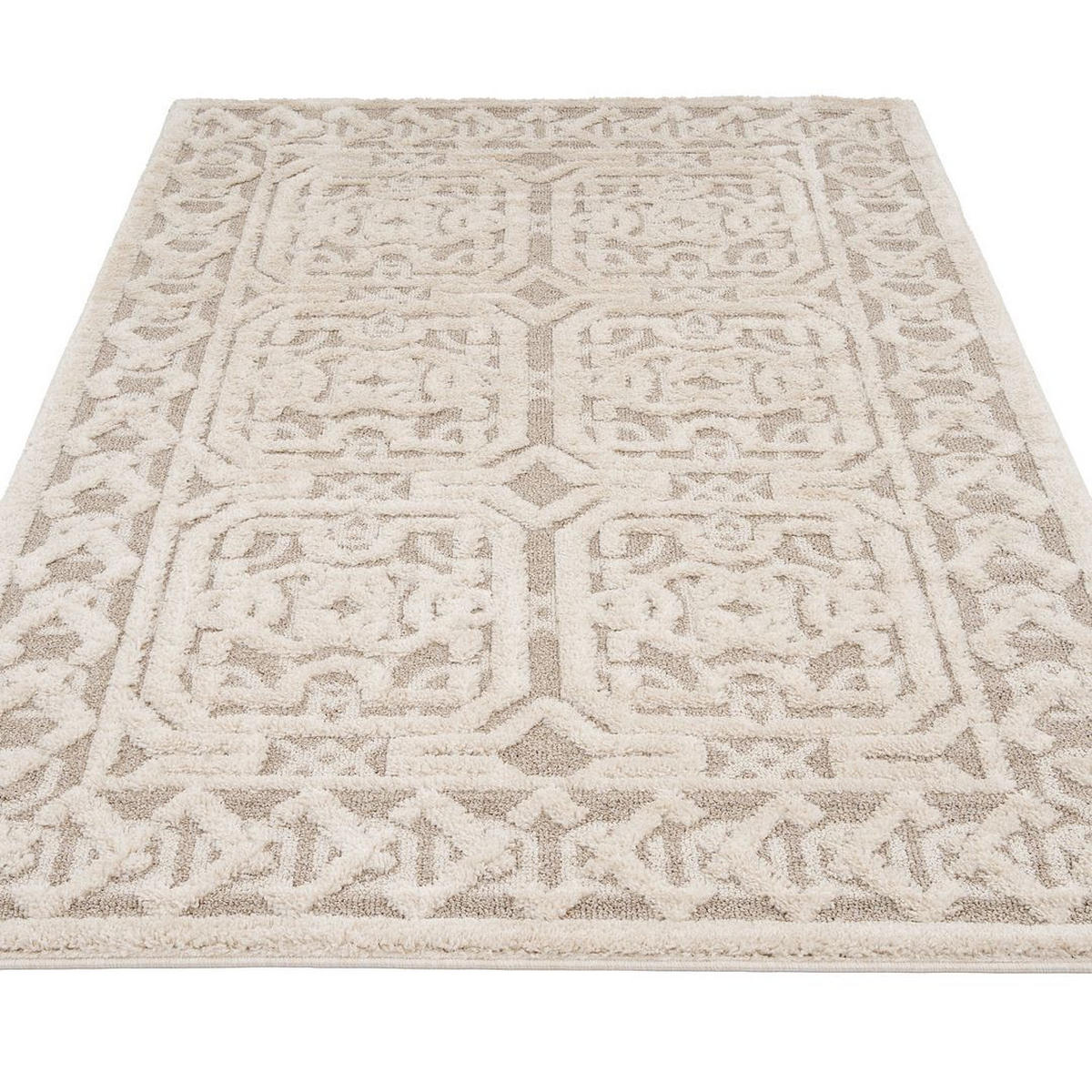 VINTAGE-TEPPICH Meya Beige - Beige, Textil (120/170cm) - Kukoon Rugs