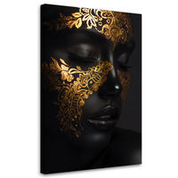 KUNSTDRUCK Schwarz 70/100 cm - Schwarz, Textil (70/100cm) - KUNSTLOFT