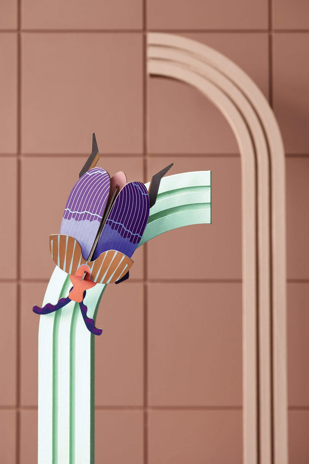 WANDDEKO Königin-Käfer 8/5 cm - Lila, Wellpappe (8/5/17cm) - Studio Roof