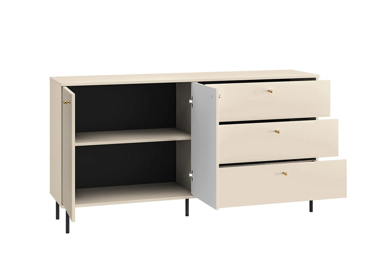 KOMMODE – 120 cm – Sophie – Kaschmir – KM-024 - Kaschmir, Holzwerkstoff (120/85/40cm) - hi-markt