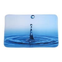 BADTEPPICH Tropfen 70 x 110 cm - Blau, Textil (70/110cm) - Sanilo