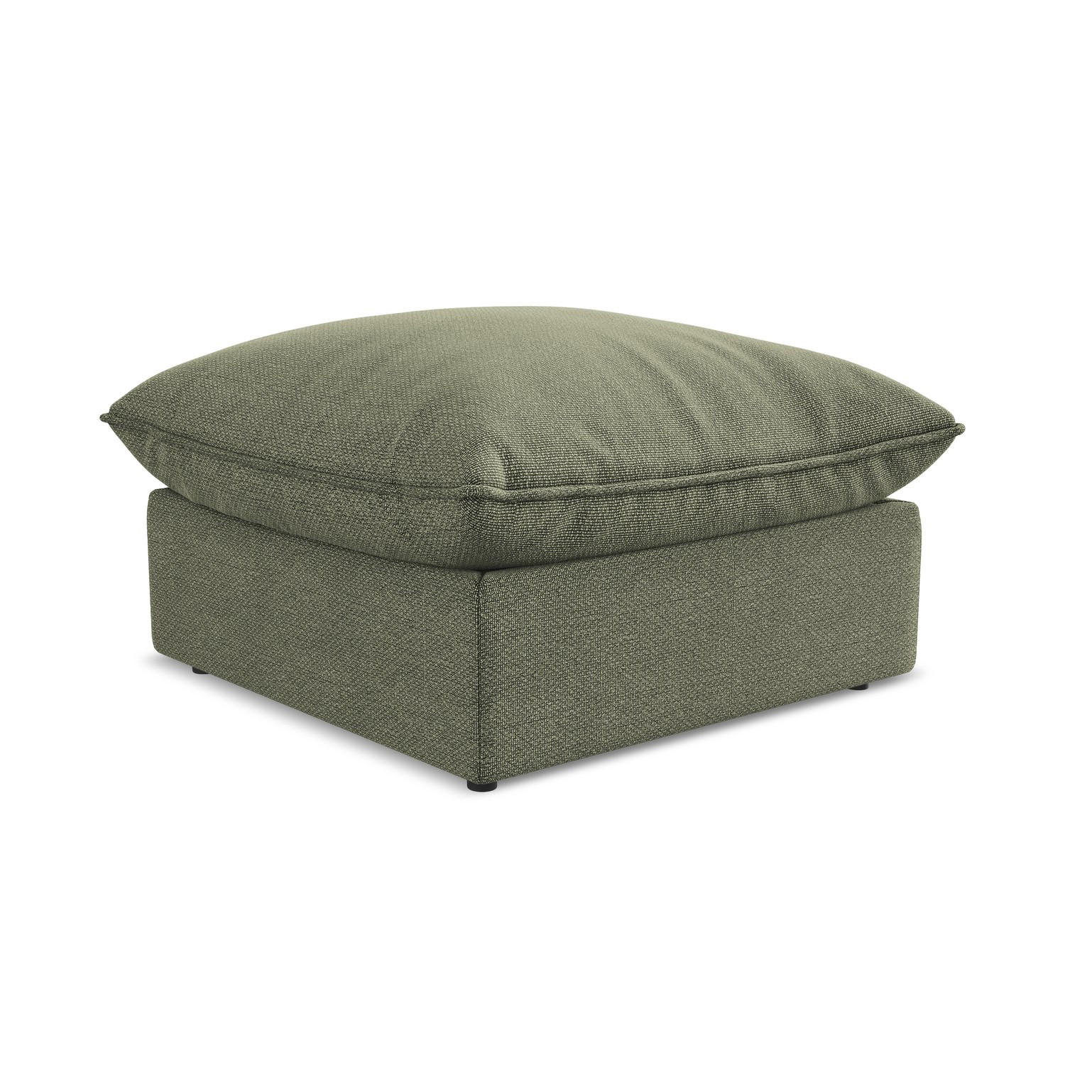 LaMiaSofa Pouf Olivgrün 75x45x75 cm