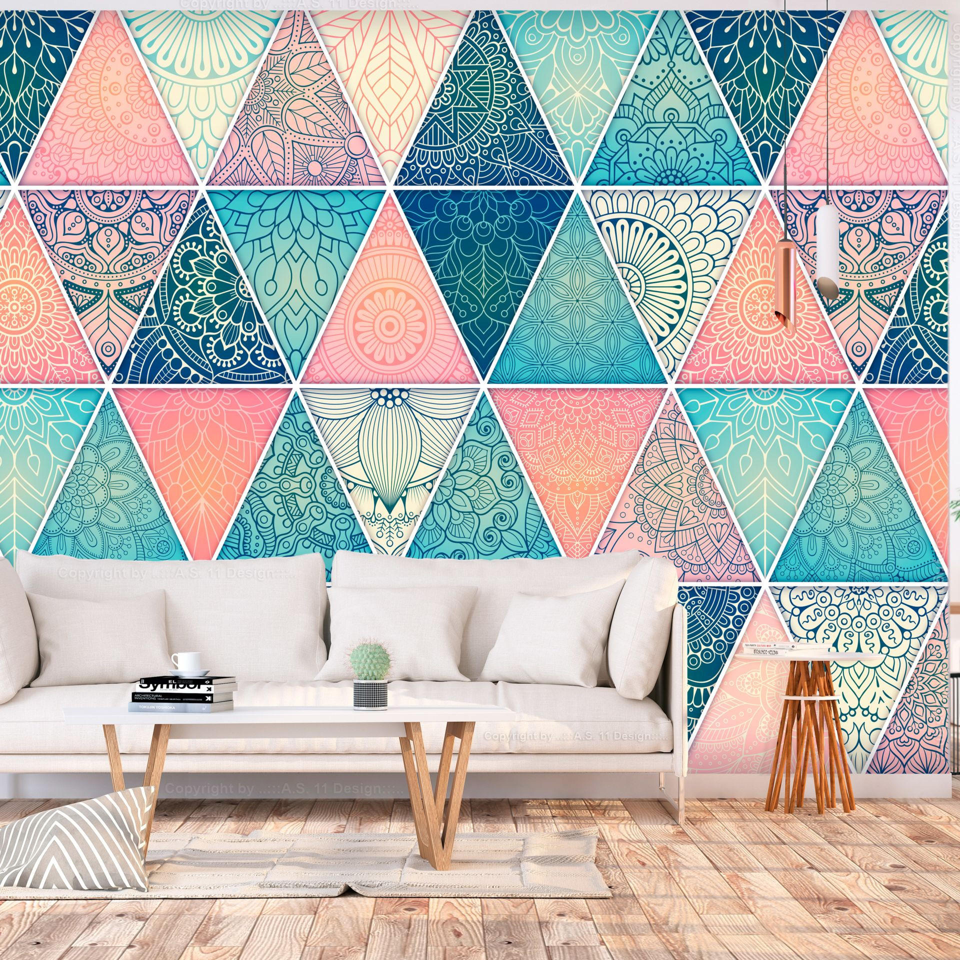 SELBSTKLEBENDE FOTOTAPETE 245/175 cm - Blau/Pink, Kunststoff/Textil (245/1cm) - KUNSTLOFT
