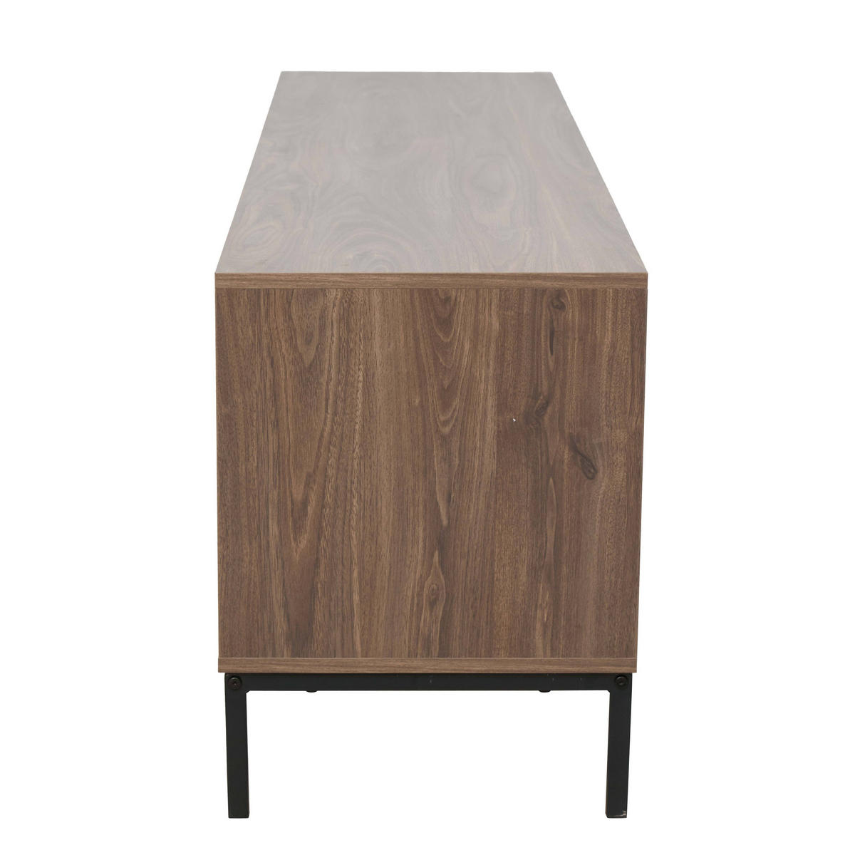 TV-SCHRANK, dunkles Holzeffekt - Braun, Holz (40/54/160cm) - Oviala