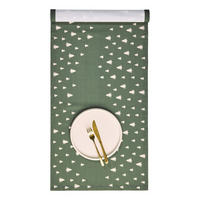 TISCHLÄUFER Trees - Grün, Textil (50/160cm) - BUTLERS