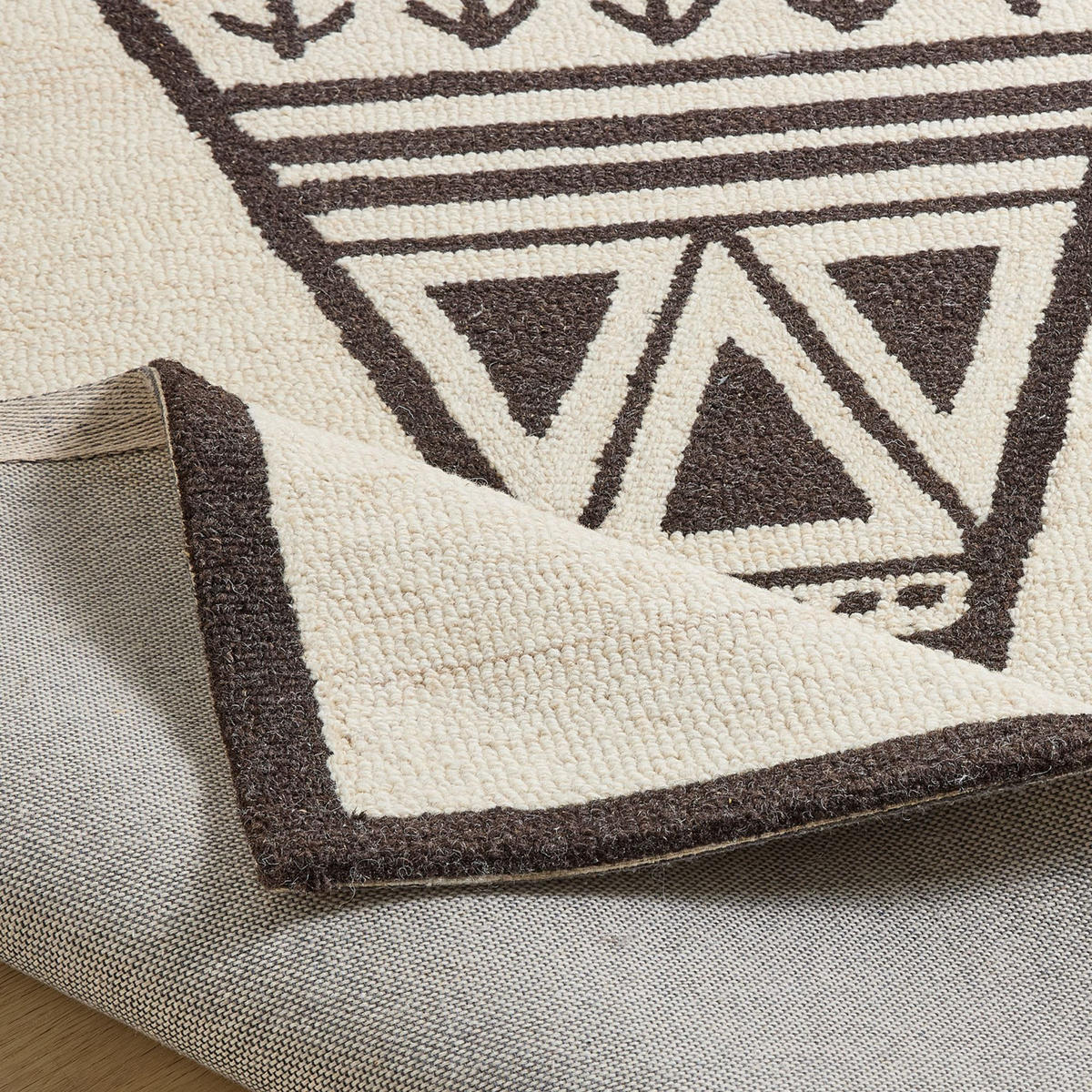 HANDTUFTTEPPICH Natur Kids - Kinderteppich mit Tipidesign 80 x 150 cm - Beige, Textil (80/150cm) - Natur Pur