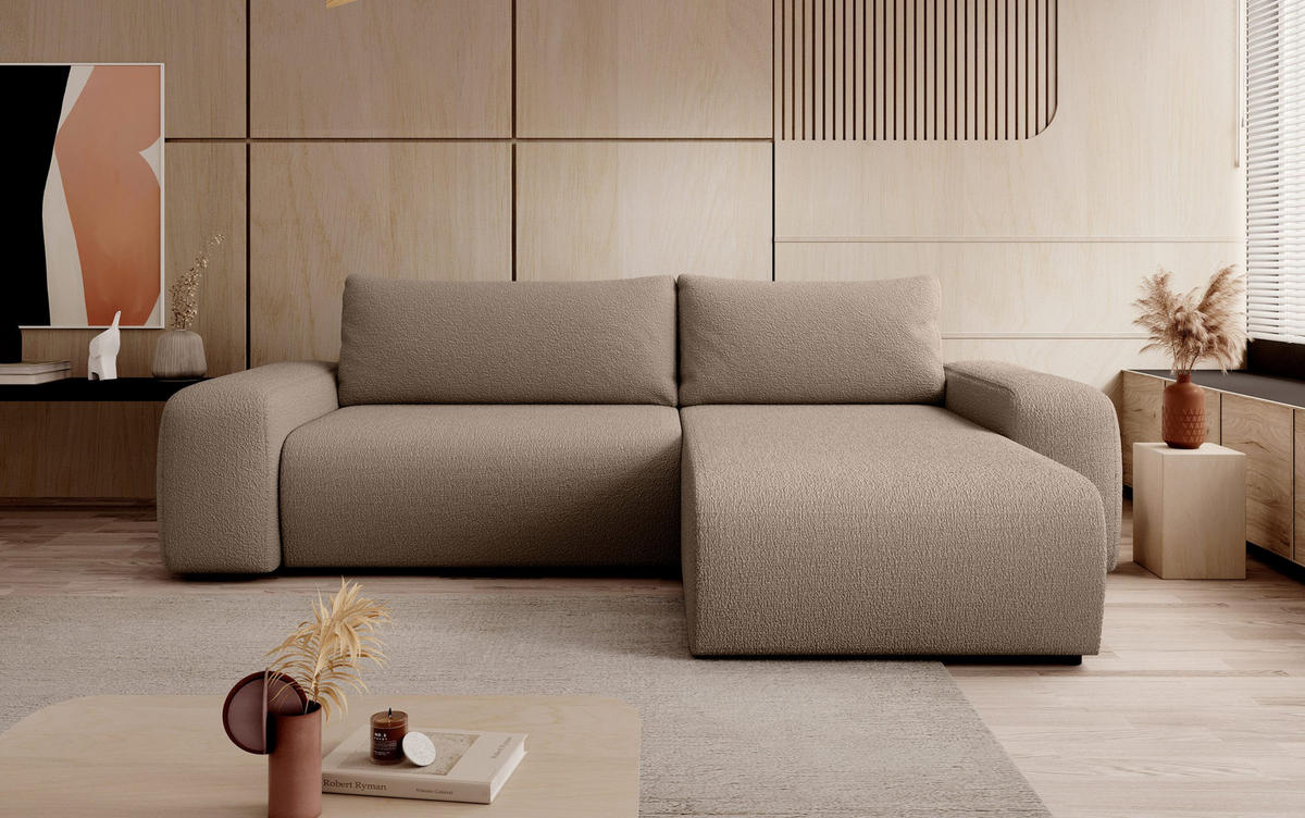 ECKSOFA Bornim Universelle Brown (Anthology 4) - Braun, Textil (294/185cm) - Fedve