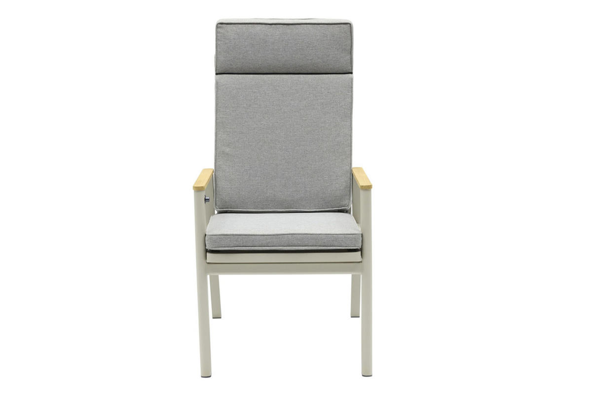 GARTENSTUHL Austin 109x67x60 cm, Aluminium, Taupe - Taupe, Metall (67/109/60cm) - dasmöbelwerk