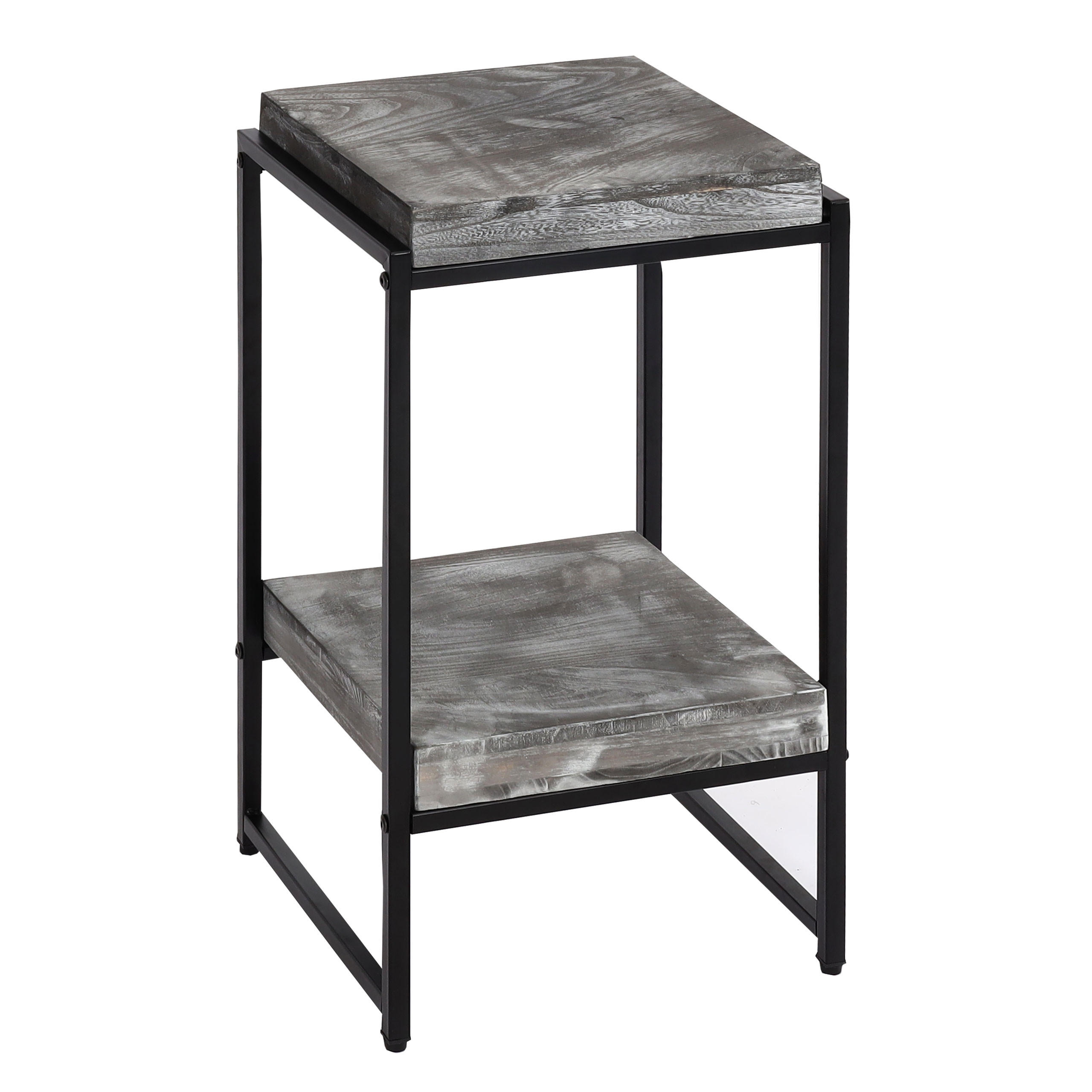 BLUMENTISCH quadratisch Grau - Grau, Holzwerkstoff (32/30/61cm) - MCW