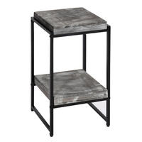 BLUMENTISCH quadratisch Grau - Grau, Holzwerkstoff (32/30/61cm) - MCW