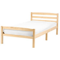 POSTEL s roštem 90/200 cm Borovicové dřevo Světle hnědá Echallon - hnědá/světle hnědá, dřevo (90/200cm) - Beliani