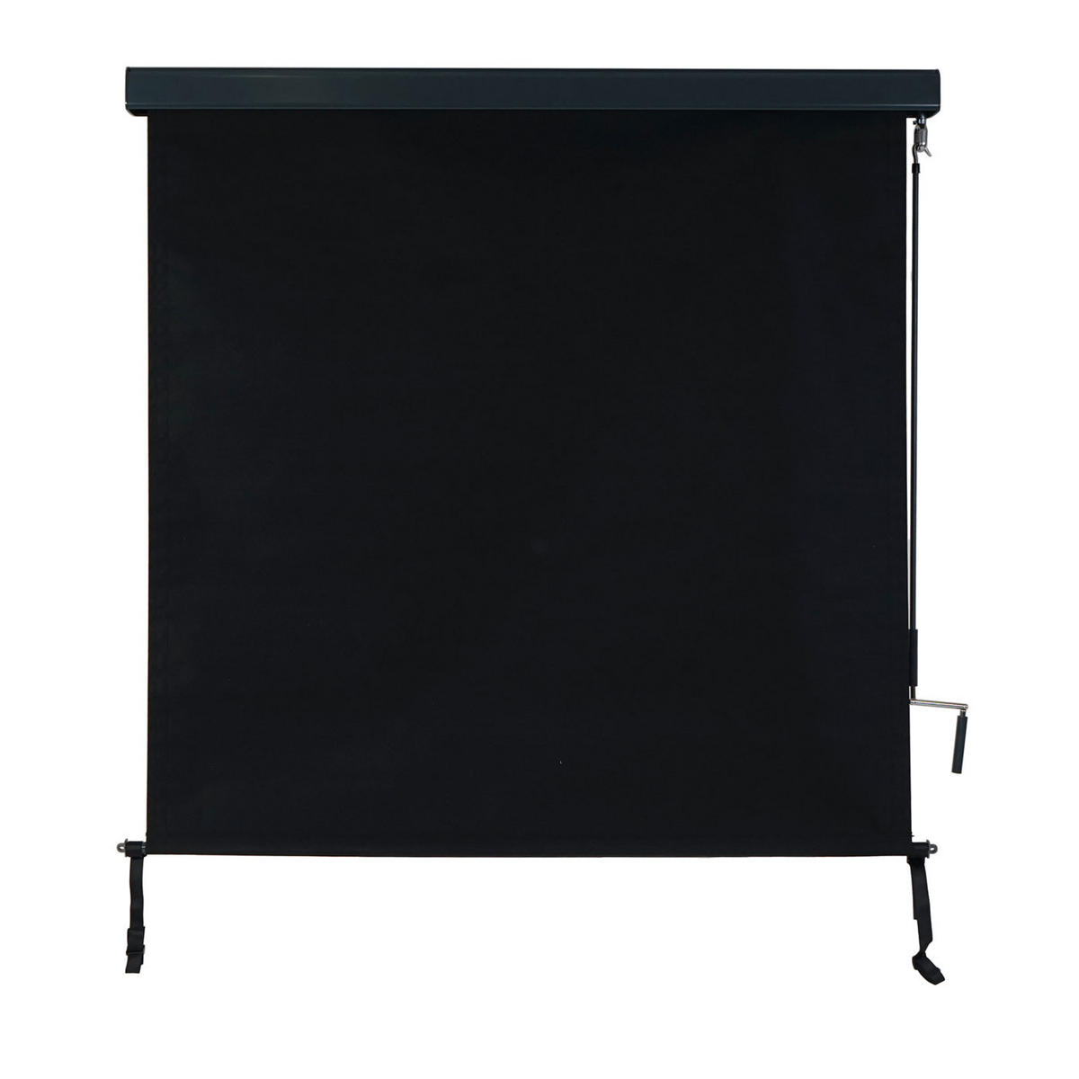 VERTIKALMARKISE Schwarz - Schwarz, Textil (140/250/8cm) - MCW