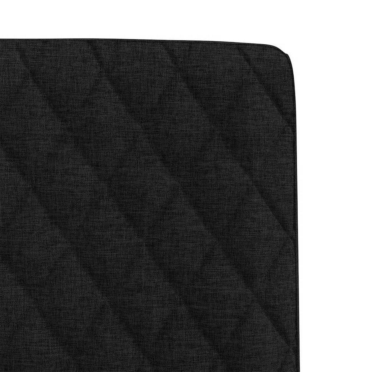 ESSZIMMERSTÜHLE 2 Stk. Schwarz Stoff 45*54*86cm - Schwarz, Metall (45/86/54cm) - ZMH