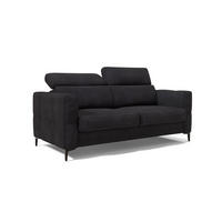 SCHLAFSOFA Gardenia - Schwarz, Metall (218/88/94cm) - Divani.store
